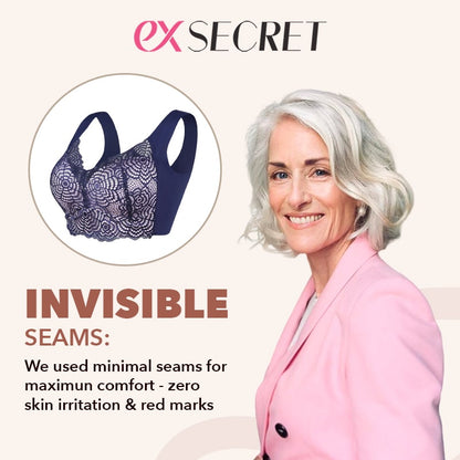 Ultimate Lift Full-Figure Seamless Lace Cut-Out Bra