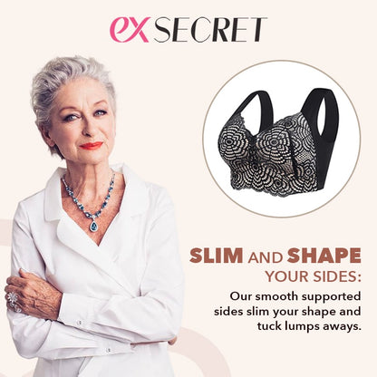 Ultimate Lift Full-Figure Seamless Lace Cut-Out Bra